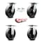 Service Caster 8 Inch Glass Filled Nylon Caster Set with Roller Bearing 2 Swivel Locks 2 Rigid SCC-35S820-GFNR-BSL-2-R-2 - alternate 6